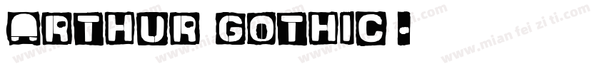 Arthur gothic字体字体转换